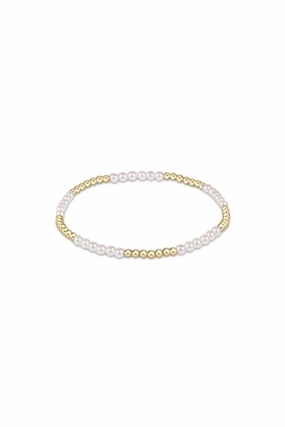 Classic Blissful Pattern 2.5Mm Bead Bracelet - 3Mm Pearl Special Deal Frenzy