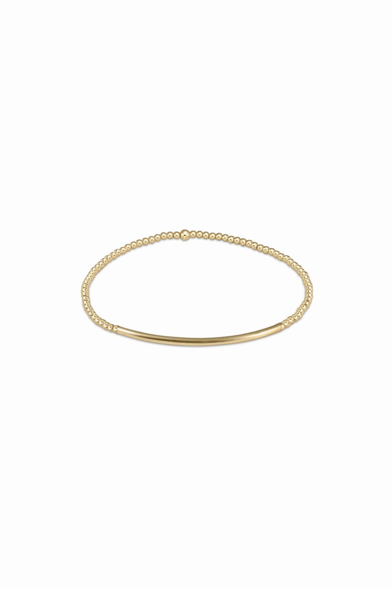 Special Steal Event Save Big Online Classic Gold 2Mm Bead Bracelet- Bliss Bar Gold