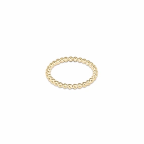 Instant Deal Today Classic Gold 2Mm Bead Ring Size 7