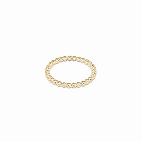 Special Online Offer Classic Gold 2Mm Bead Ring Size 8