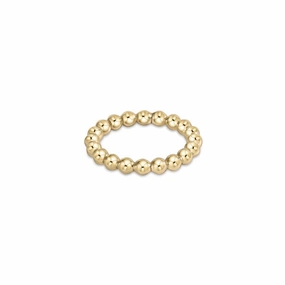 Todays Hot Savings Weekend Flash Offer Classic Gold 3Mm Bead Ring Size 7
