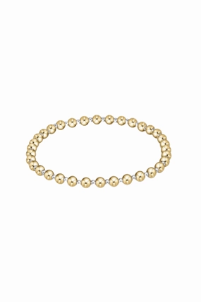 Classic Grateful Pattern 4Mm Bead Bracelet - Mixed Metal Deal of the Day