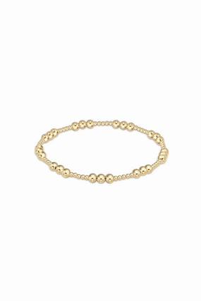 Dont Miss This Steal Trending Now Offer Classic Joy Pattern 4Mm Bead Bracelet - Gold