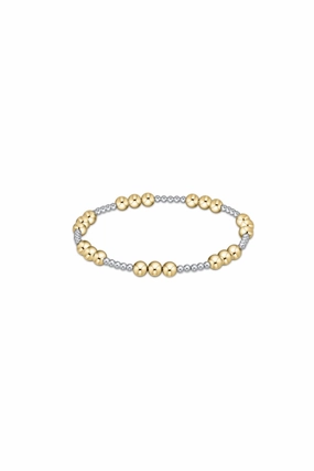 Classic Joy Pattern 5Mm Bead Bracelet - Mixed Metal Online Exclusive Steal