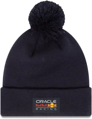 Red Bull Racing F1 New Era Essential Navy Pom Beanie Team Hat Today Only Discount