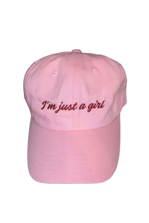 Weekend Sale Special Hot Pick of the Day I'M Just A Girl Cap Light Pink
