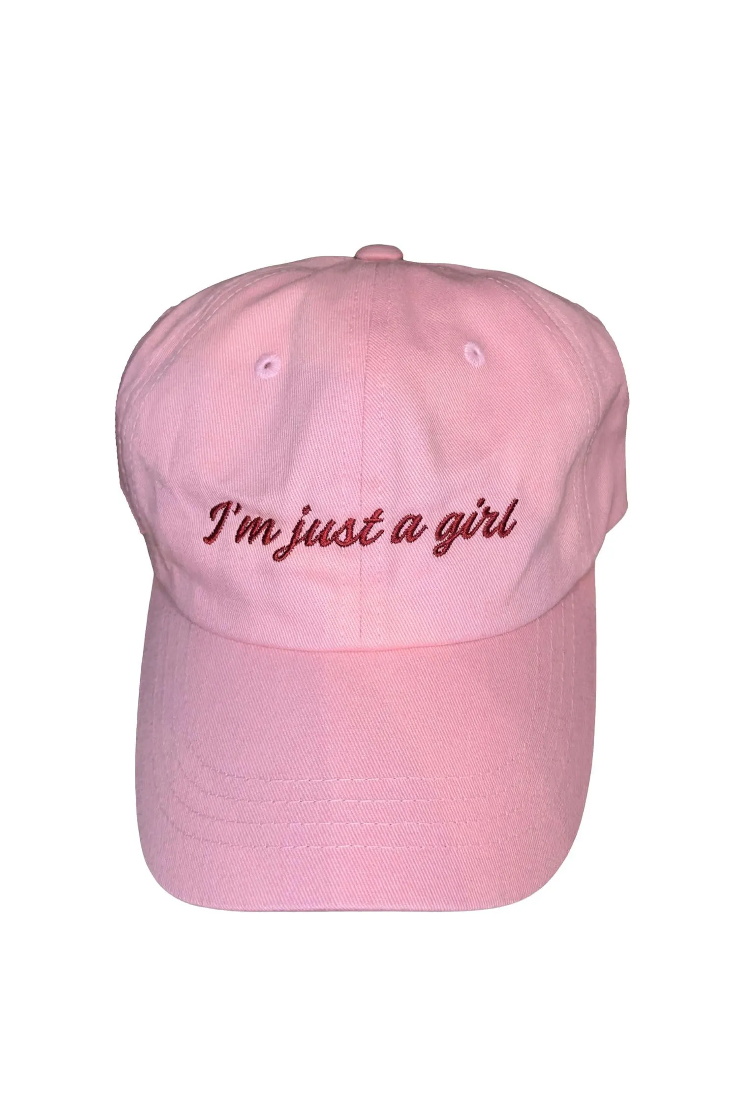 Weekend Sale Special Hot Pick of the Day I'M Just A Girl Cap Light Pink