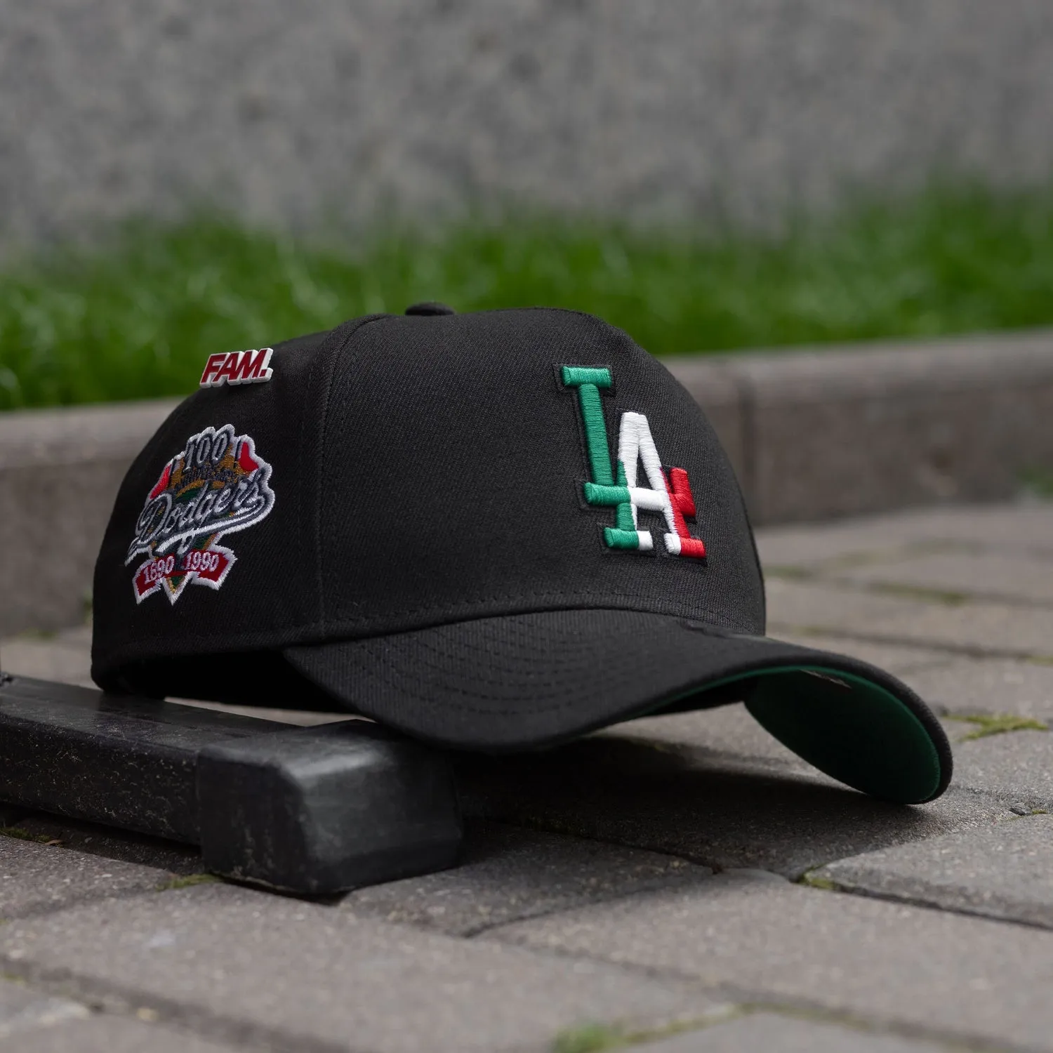 New Era 9Forty A-Frame Los Angeles Dodgers 100Th Anniversary Black / Kelly Green Uv Snapback Hot Pick Online Mega Discount Event
