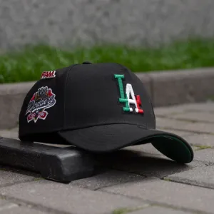 New Era 9Forty A-Frame Los Angeles Dodgers 100Th Anniversary Black / Kelly Green Uv Snapback Hot Pick Online Mega Discount Event