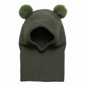 Huttelihut Balaclava Wool Knit Windstop Wooly Green Olive Hot Item Clearance Todays Mega Savings
