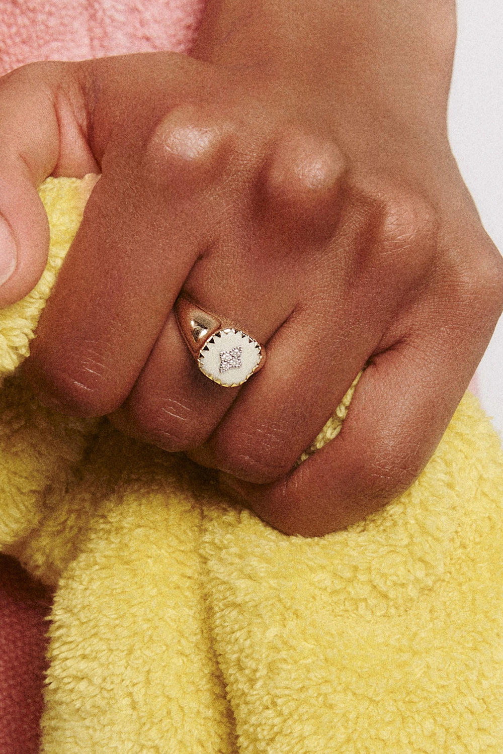 Pierrot Signet Ring In White Hot Offer Frenzy