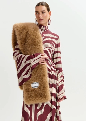 Essentiel Antwerp Iscarf Faux Fur Scarf In Beige Hot Offer Inside
