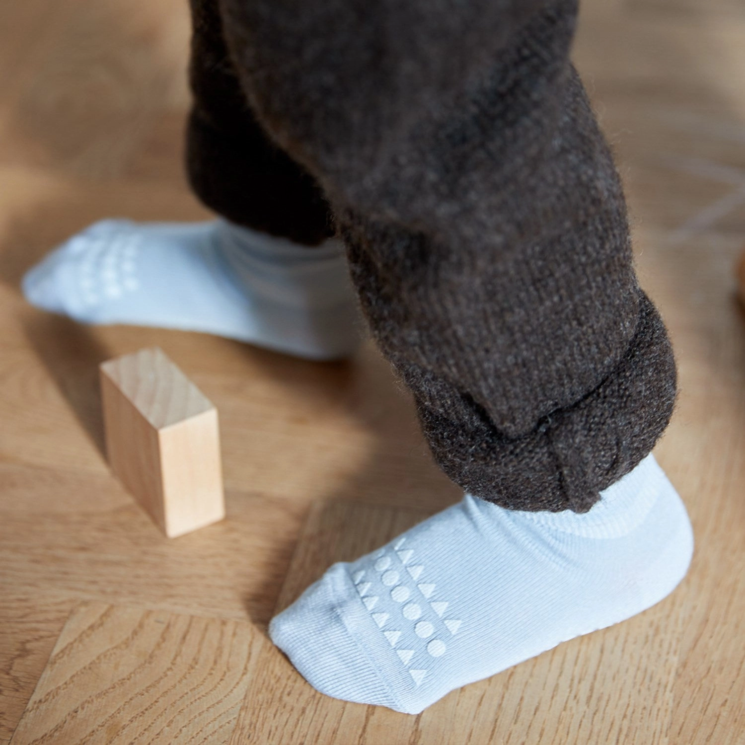 Dont Wait! Save Gobabygo Sky Blue Non-Slip Socks Bamboo