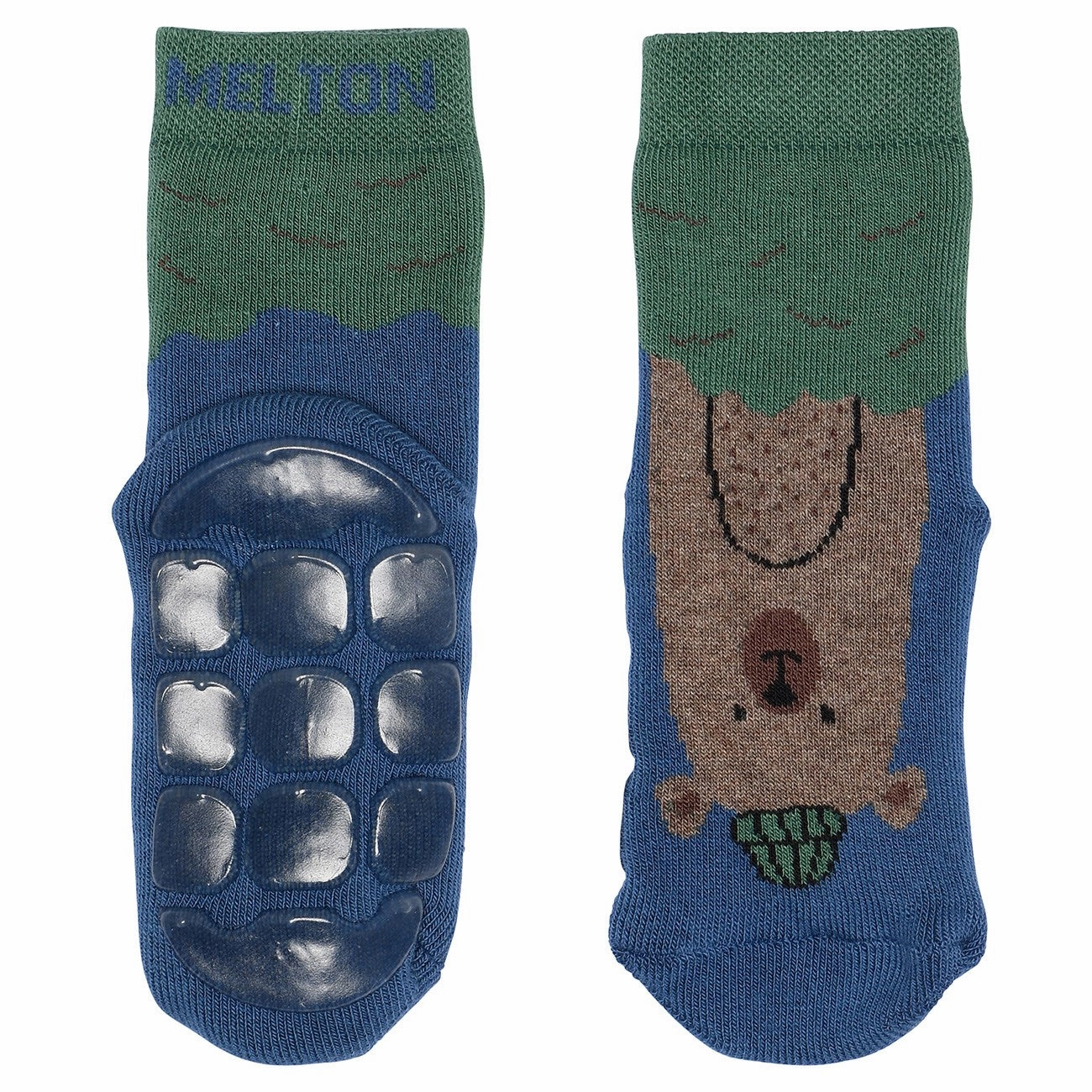 Melton True Navy Bear Socks - Anti-Slip Must-Have Clearance Hot Sale Alert