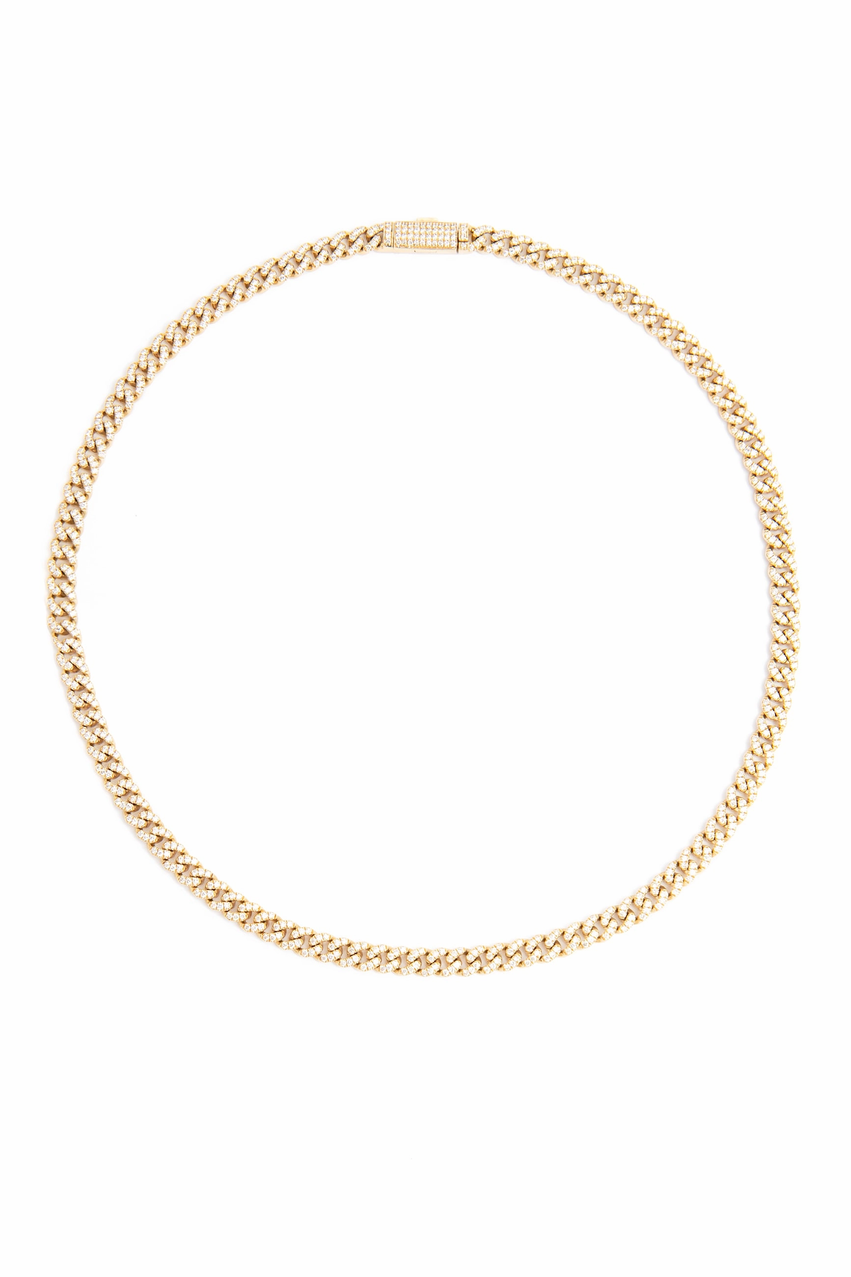 Save Today Event Price Drop Alert Small Diamond Miami Cuban Chain Necklace In Yellow Gold