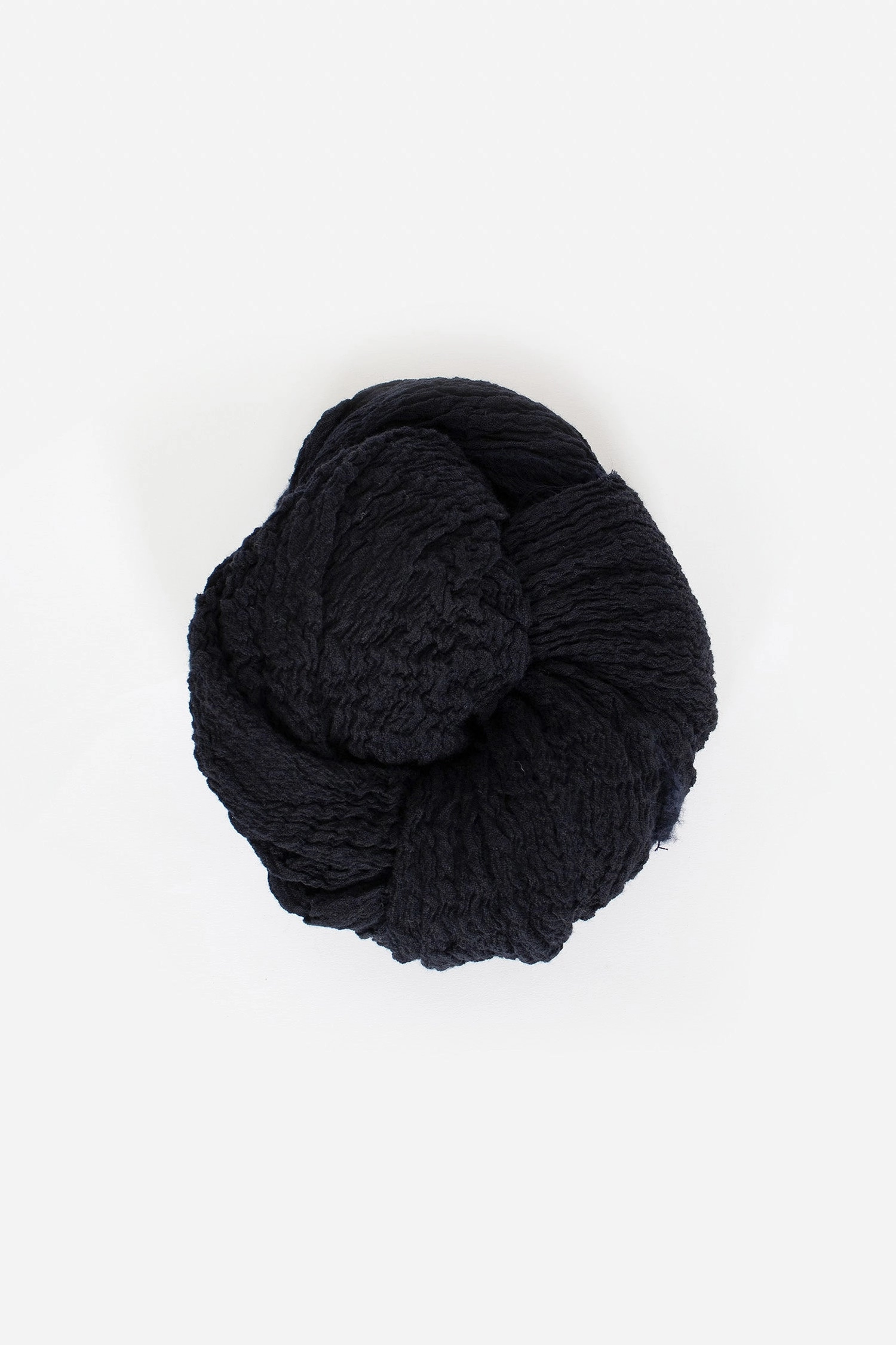 Mega Discount Today Washed Wool Shawl Black Navy Blue
