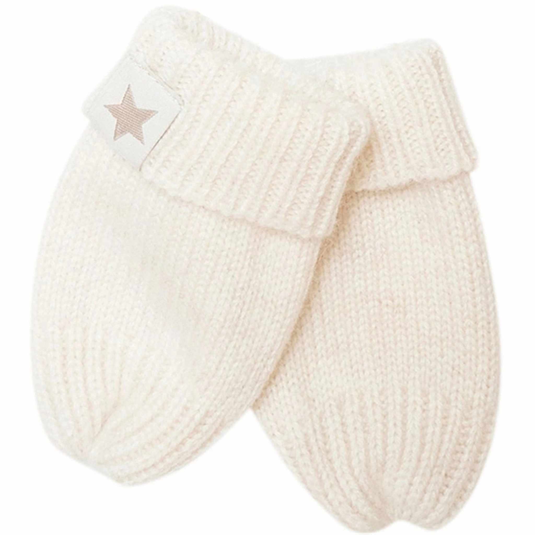 Shop the Savings Huttelihut Mittens Wool Knit Soft Cash Off-White