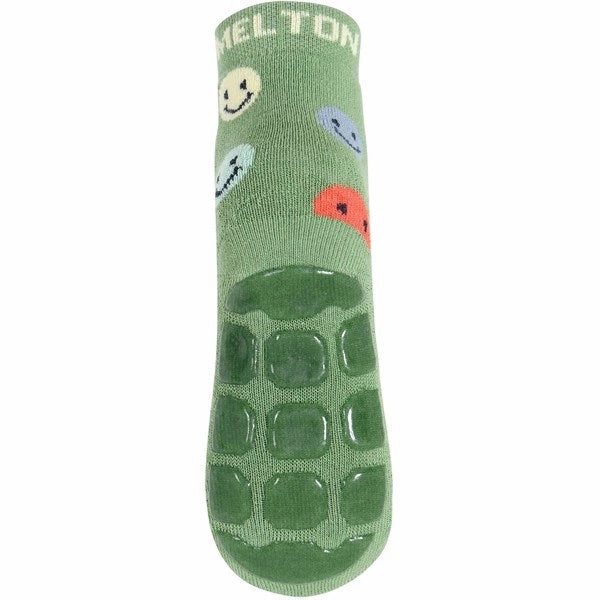 Melton Smile Anti-Slip Socks Watercress Sale Ending Soon