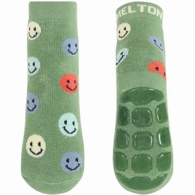 Exclusive Savings Event Melton Smile Anti-Slip Socks Watercress