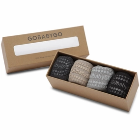 Gobabygo Grey/Sand/Grey/Black Combo Box Organic Cotton Hot Deal Alert Clearance Alert Now