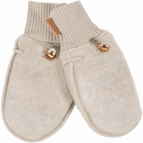 Mikk-Line Wool Mittens Melange Offwhite Shop Hot Picks Gift Sale Event