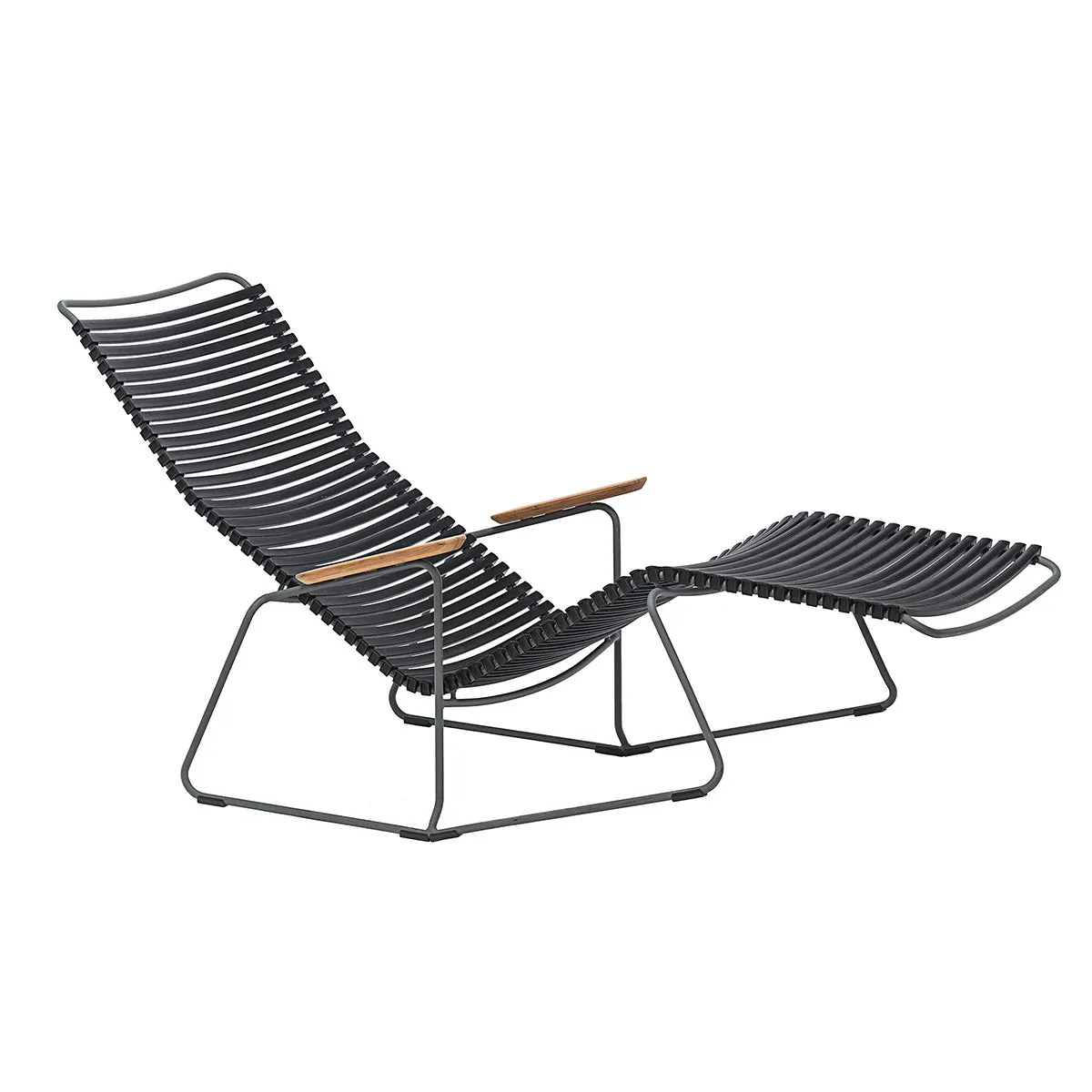 Click Sunlounger with Armrest