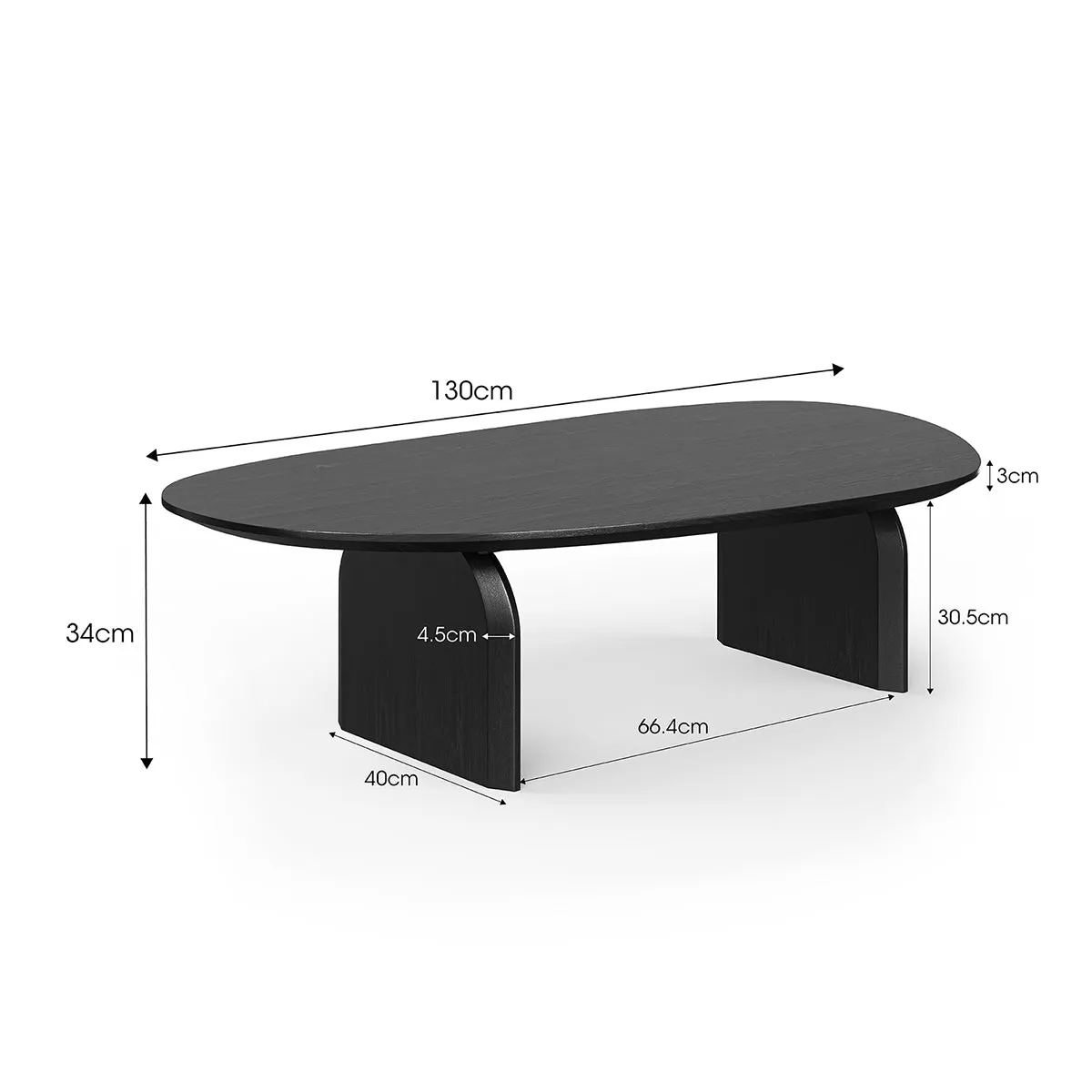 Clover Oval Oak Coffee Table