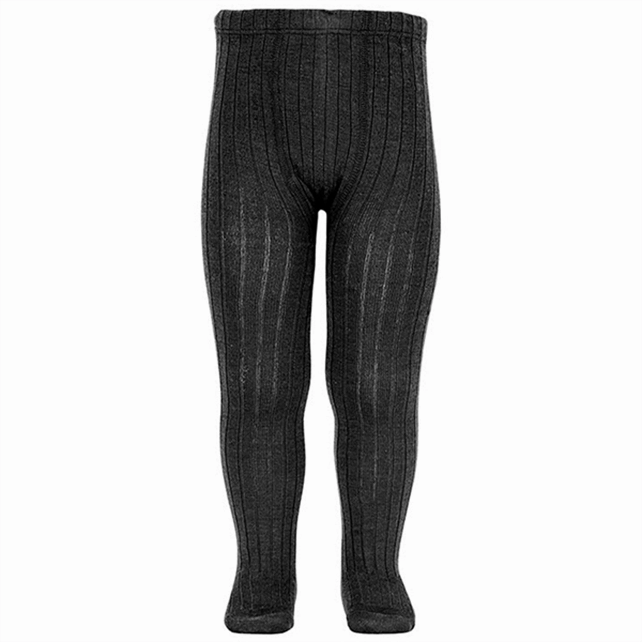Cndor Wool Tights Rib Black Clearance Blowout