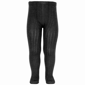 Cndor Wool Tights Rib Black Clearance Blowout