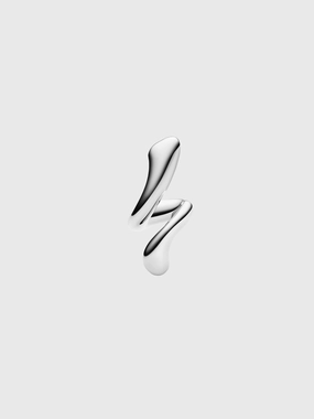 Coil Curl Stud Earring In Silver Flash Discount Today Shop Today & Save