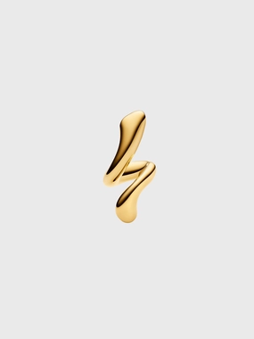 Coil Curl Stud Earring With Gold Plating Hot Sale Alert
