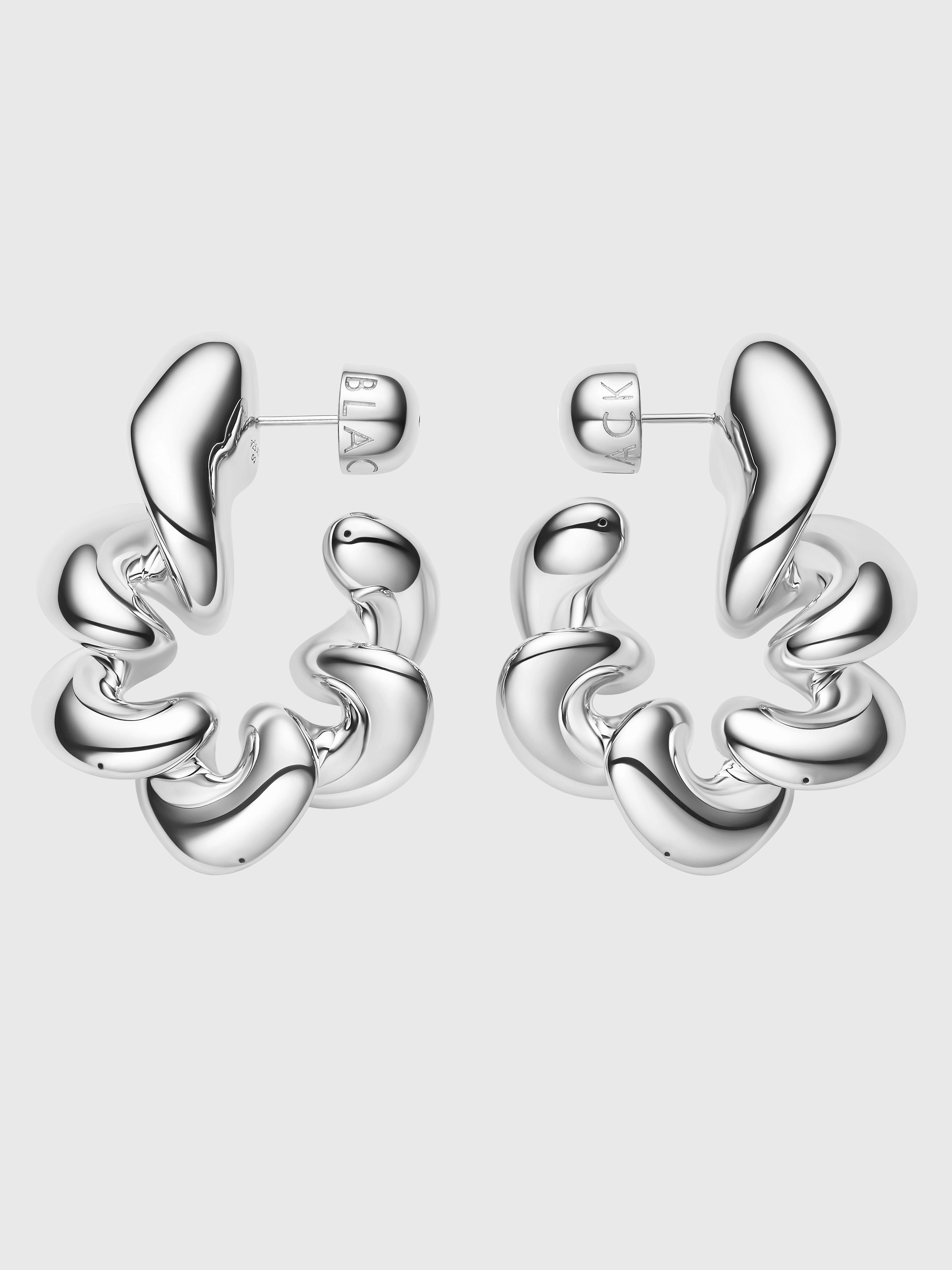 Trending Hot Picks Best Price Today Coil Hoop Large Earring In Silver