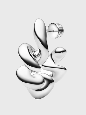 Trending Now Offer Coil Hoop Large Earring In Silver