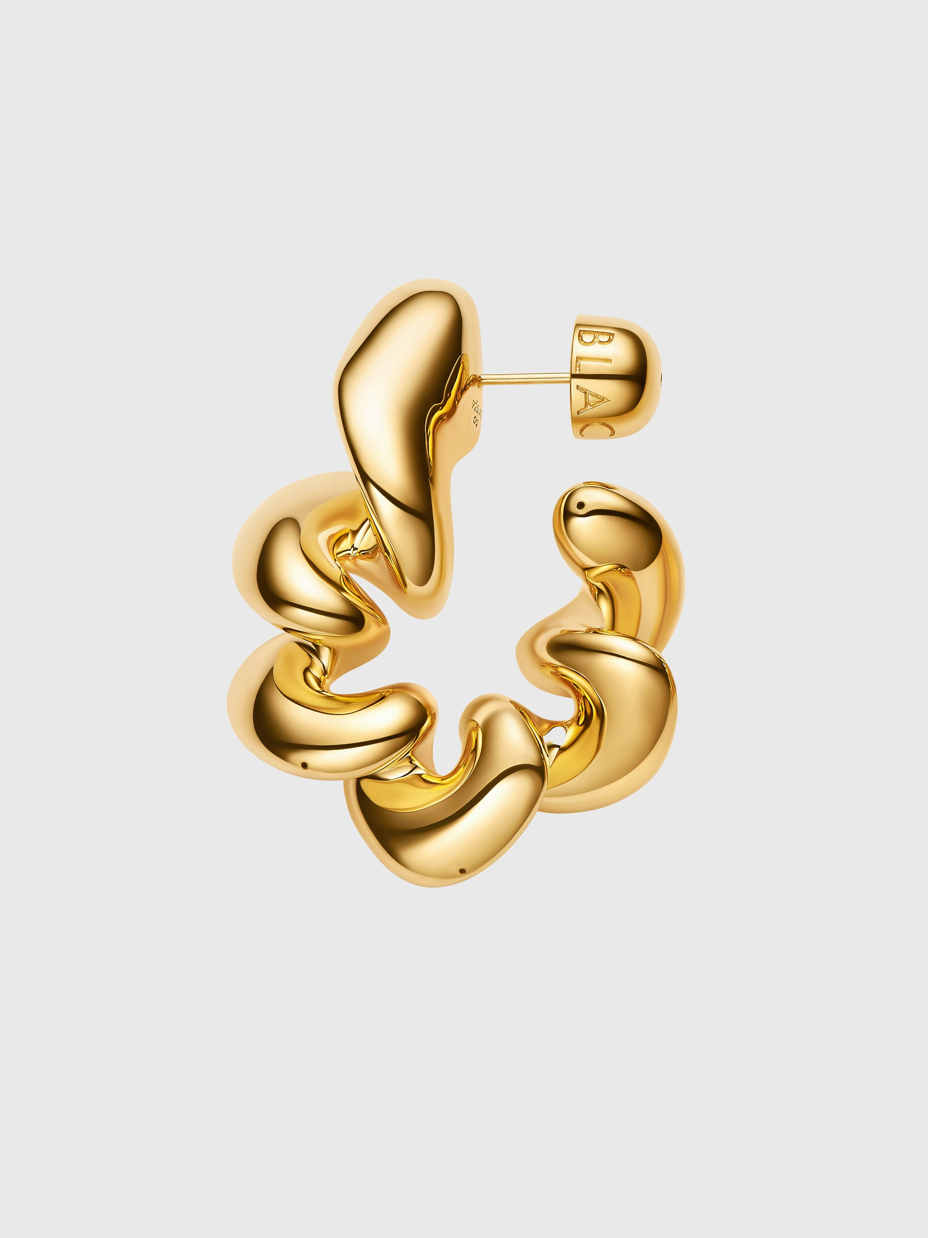 Grab Todays Deal Coil Hoop Medium Earring With Gold Plating