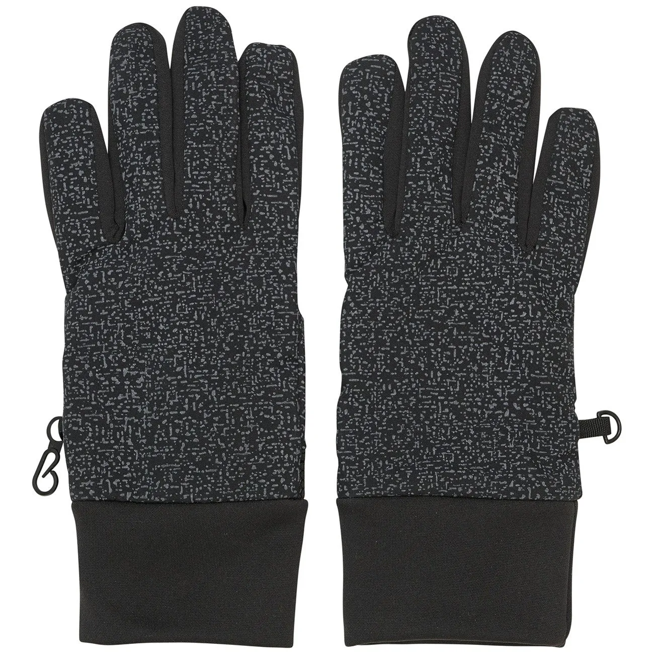 Grab Your Savings Color Kids Black Gloves Smart Touch Reflective