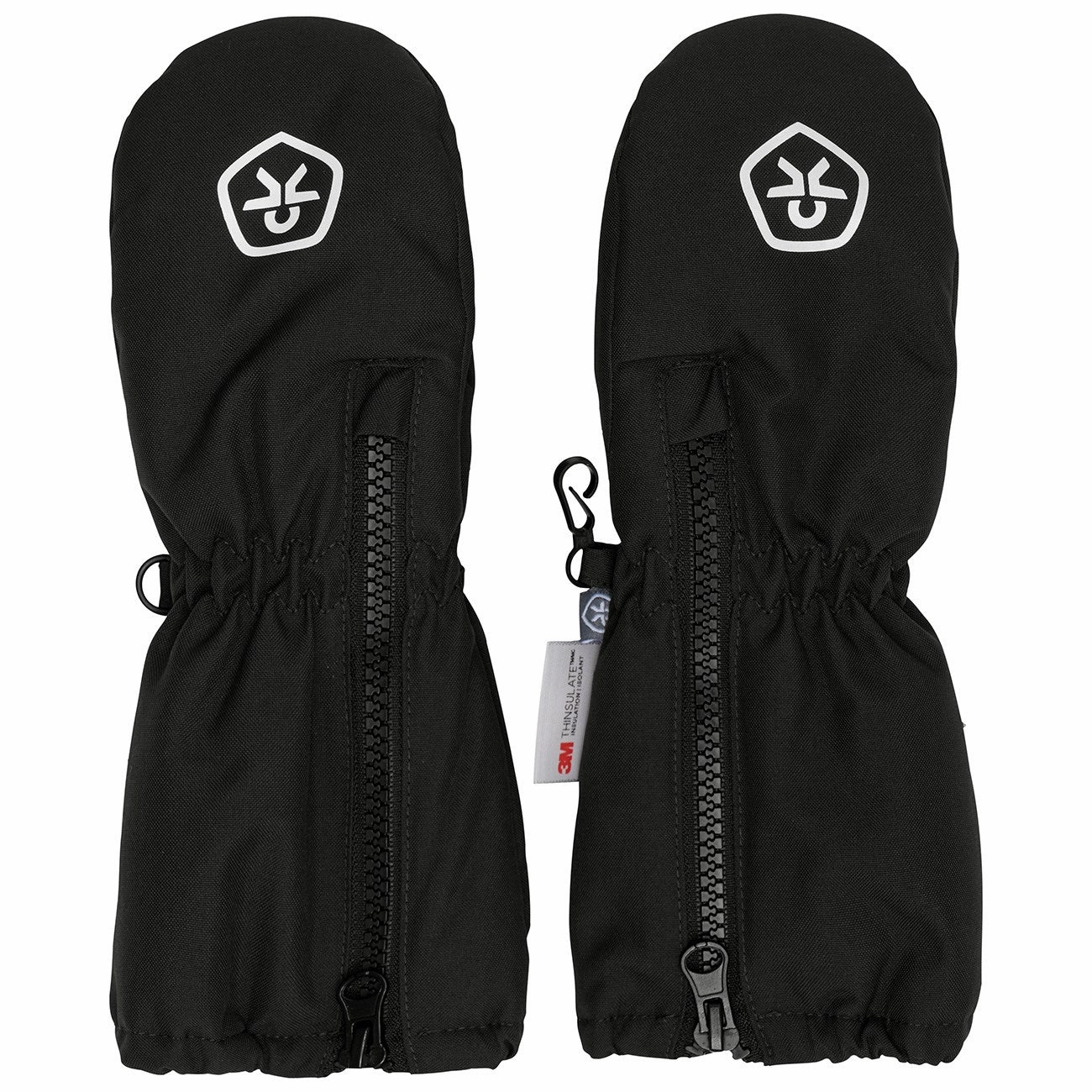 Color Kids Black Mittens W. Zipper Hot Deals Today Grab It Before Gone