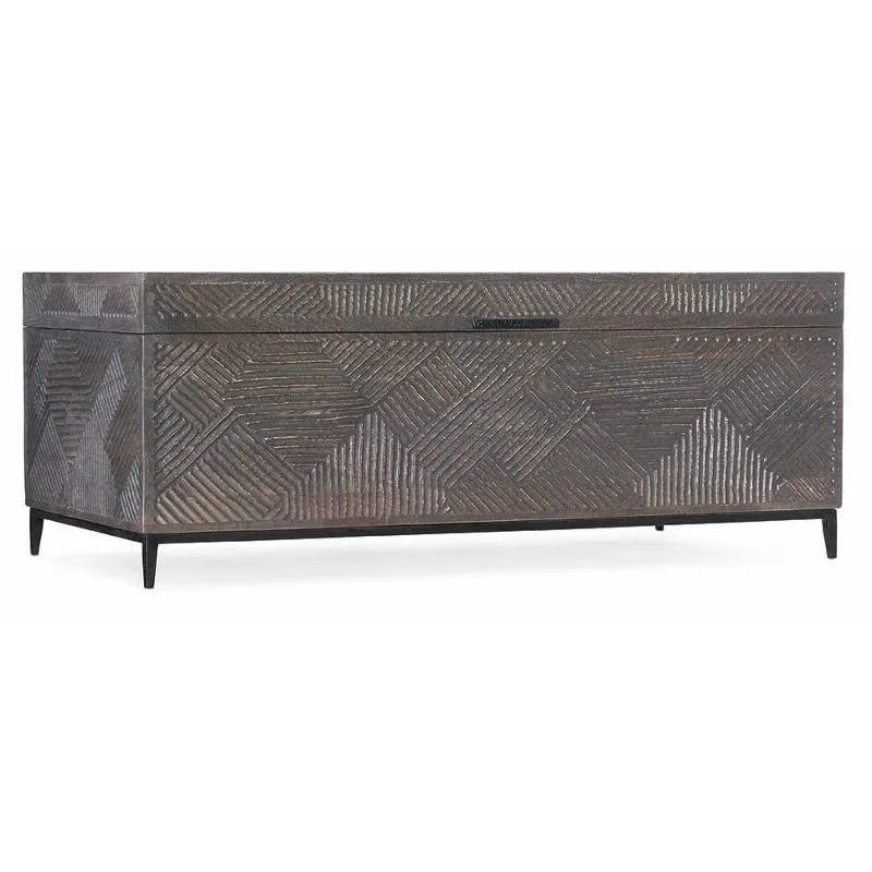 Commerce & Market Carved Chest Cocktail Table