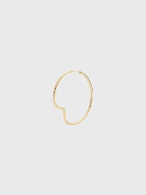 Copenhagen 35 Hoop Earring With Gold Plating Must-Shop Sale