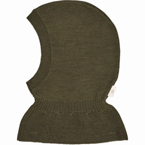 Copenhagen Colors Forrest Green Merino Balaclava With Frill Limited Stock Alert Clearance Event Today