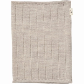 Shop Smart Deals Copenhagen Colors Pale Cream Melange Merino Wool Knitted Tube Scarf