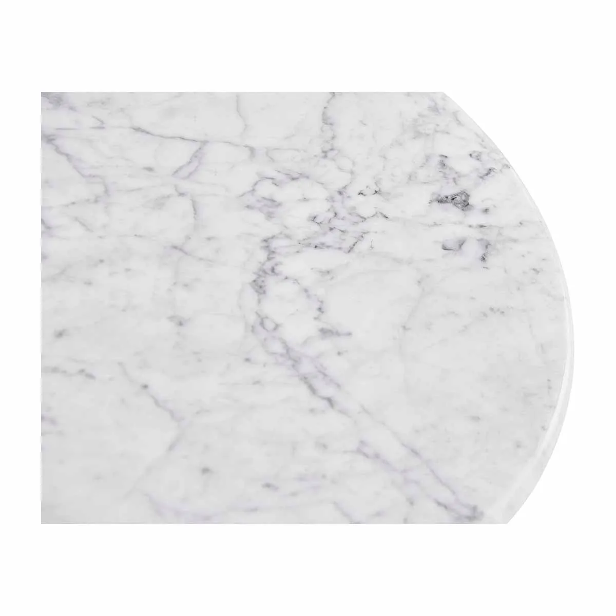 Cosmos Side Table (Oak, Carrara Marble)