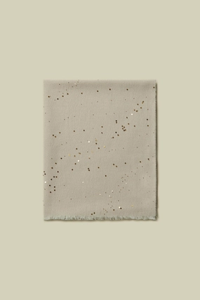 Cotton Wool Sequined Scarf In Camel Hot Pick Sale Grab & Save Today