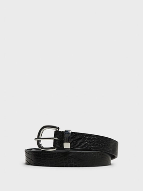 Steal Todays Offer Last Chance Offer Croc Belt 2.5 In Black