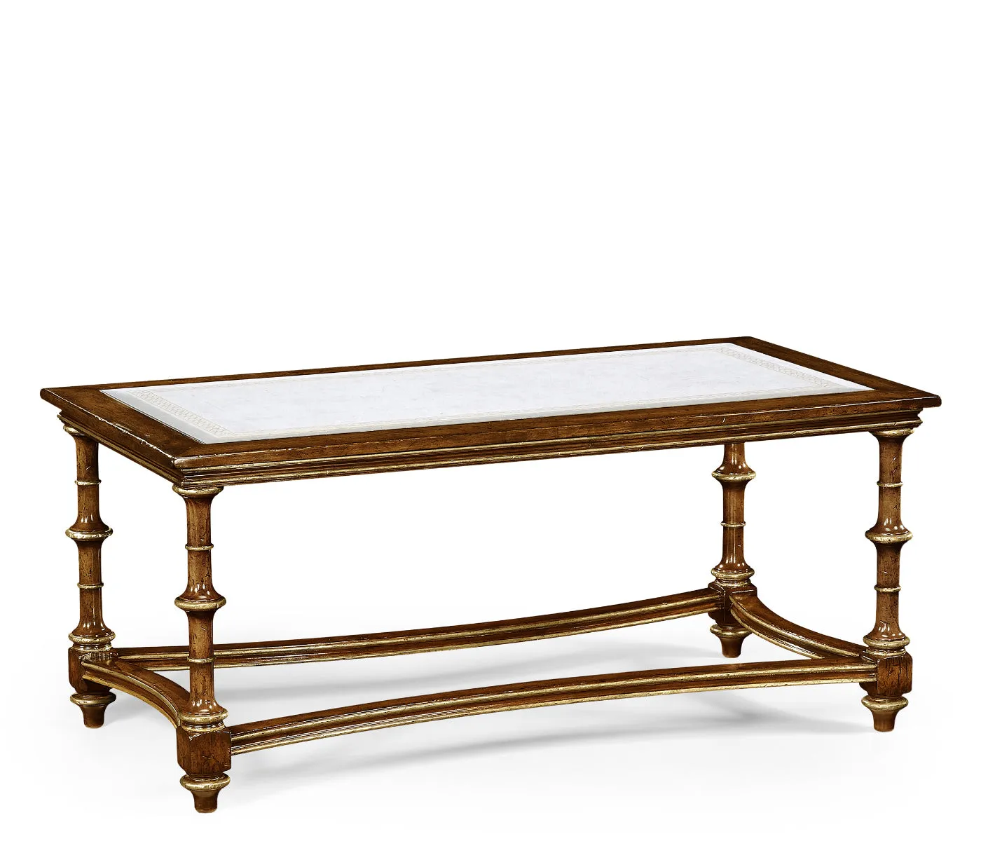 Curated Collection - Walnut and glomis Rectangluar Coffee Table