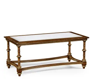 Curated Collection - Walnut and glomis Rectangluar Coffee Table