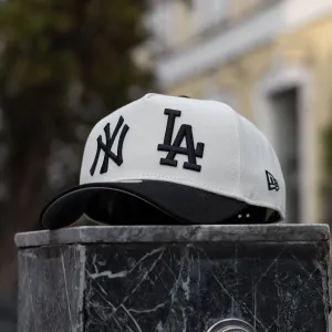 Instant Deal Today New Era 9Forty A-Frame Mlb New York Yankees Vs Los Angeles Dodgers Two Tone / Grey Uv Snapback