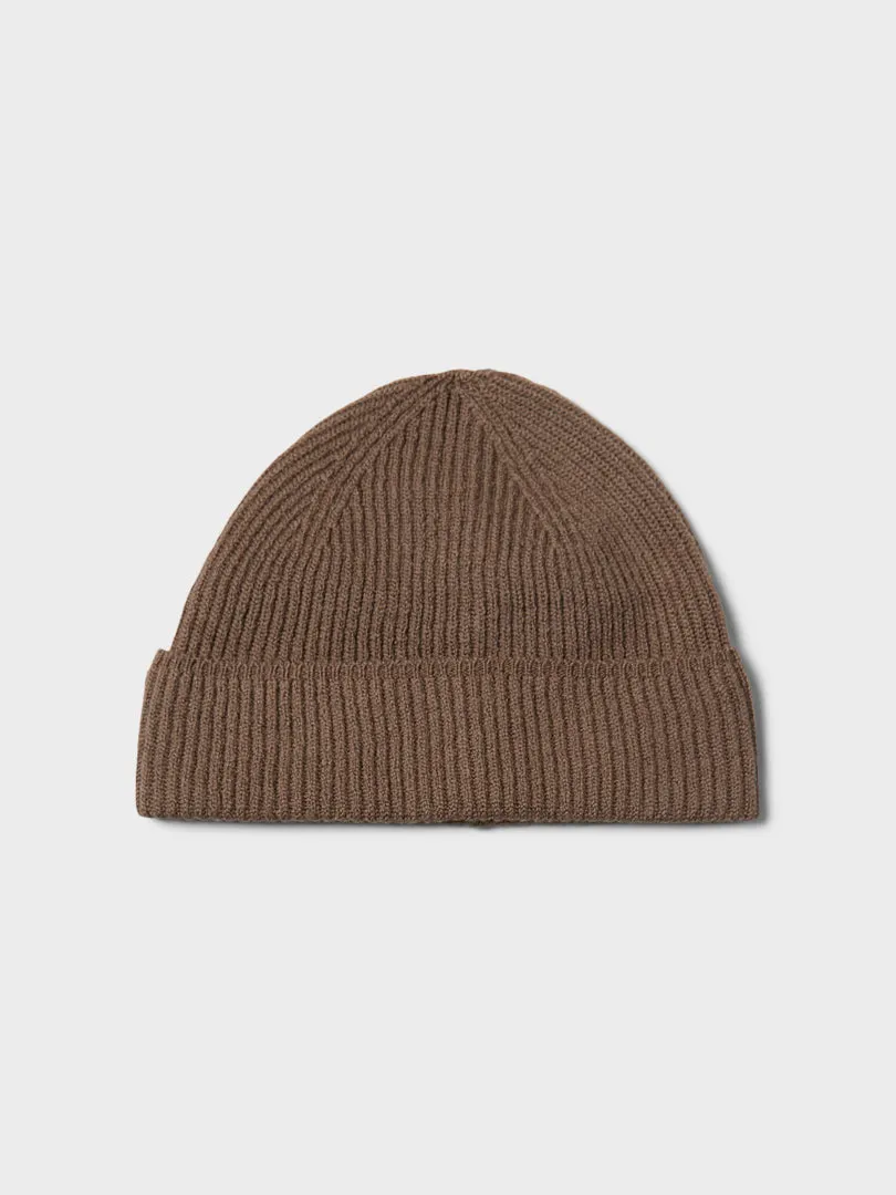 Off-Race Merino Knit Beanie In Ash Brown Shop the Savings Now Best Deal Alert