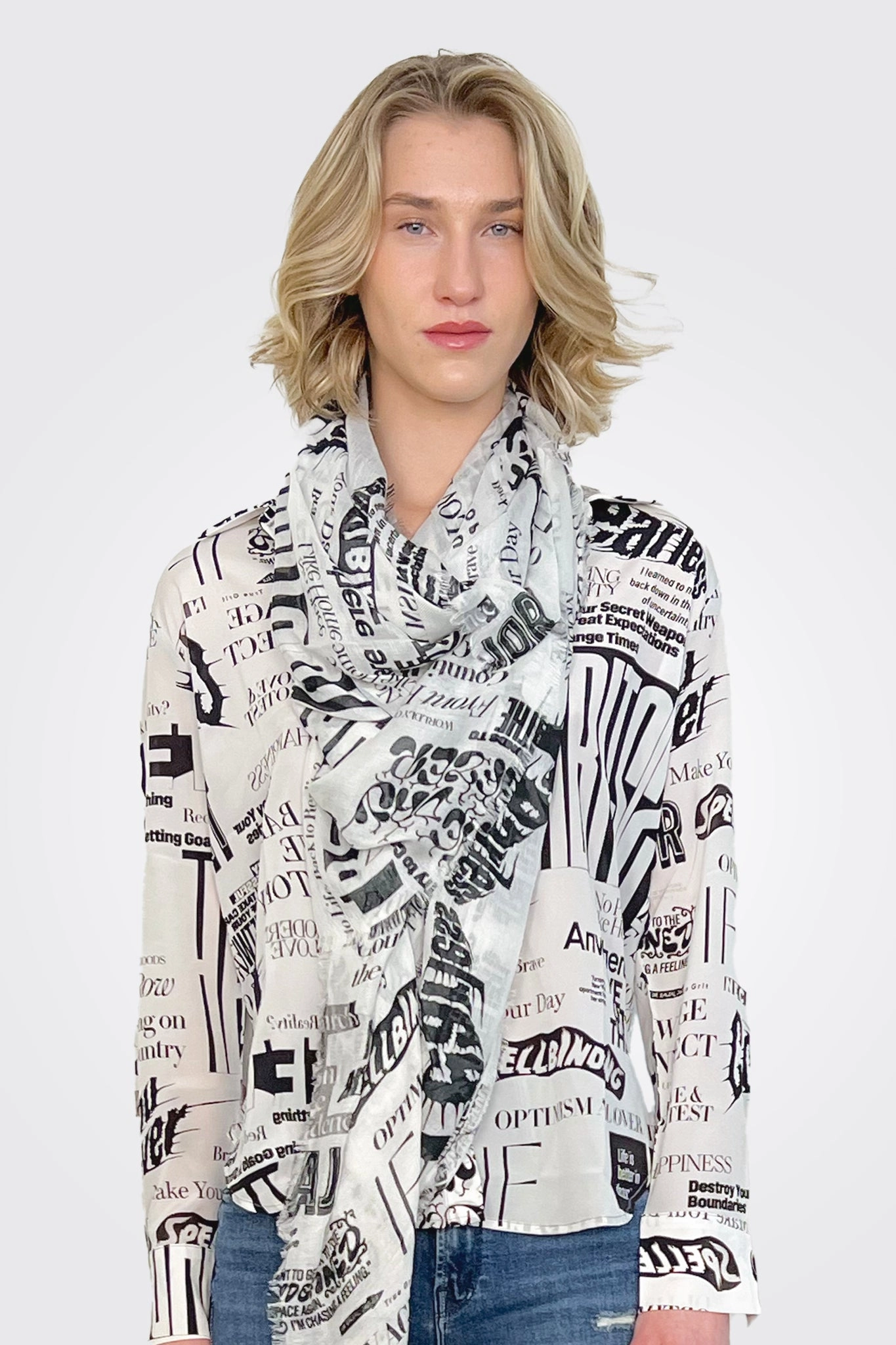 Large Scarf - Speak Up Price Slash Today Dont Wait! Save