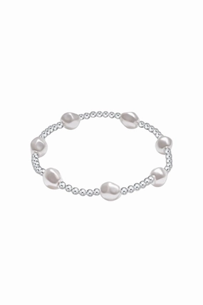 Extends Admire Sterling 3Mm Bead Bracelet - Pearl Trending Now Discount Trendy Picks Today