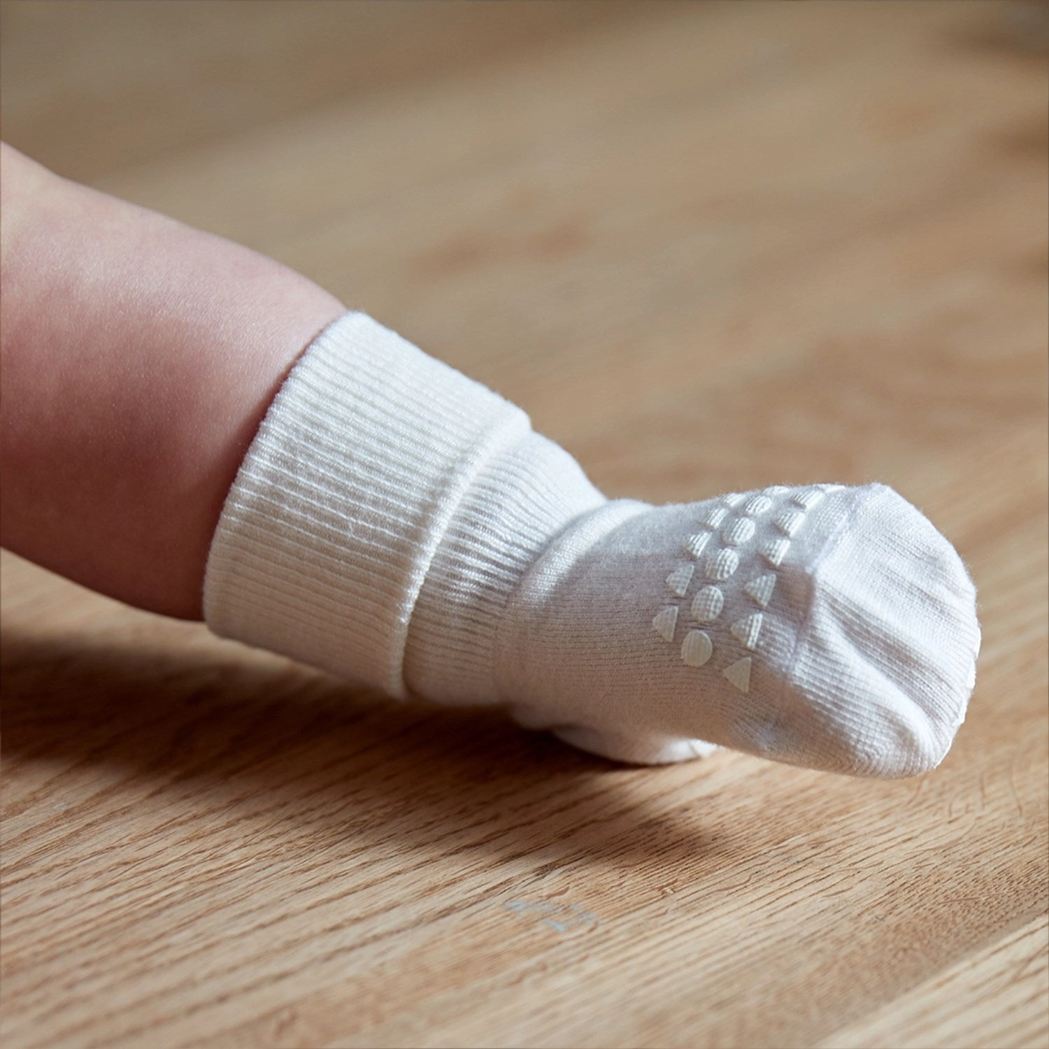 Online Exclusive Offer Gobabygo Off White Non-Slip Socks Bamboo